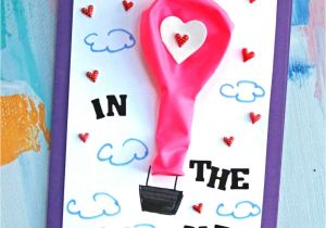 Valentine S Day Card Ideas for Kindergarten Paper Hot Air Balloon Card Diy Idea with Images Cards