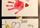 Valentine S Day Card Ideas for Kindergarten Valentines Day Hand and Footprints Will You O Fish Ally Bee