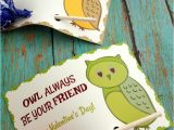 Valentine S Day Card Templates for Kindergarten Owl Always Be Your Friend Printable Valentine S Day Cards