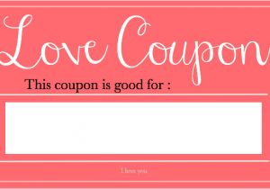 Valentine S Day Coupon Template Valentine 39 S Day Love Coupons