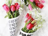 Valentine S Day Flower Card Messages Diy Valentine Free Printable Flower Bouquets Valentines