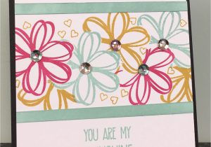 Valentine S Day Flower Card Messages Using Sunshine Sayings Stamps Melon Mambo Pool Party and