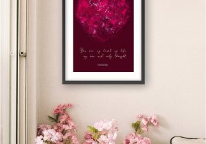 Valentine S Day Flower Card Quotes Valentine S Day Card Printable Quote You are My Heart