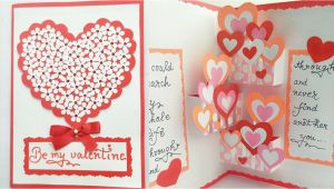 Valentine S Day Pop Up Card Diy Pop Up Valentine Day Card How to Make Pop Up Card for