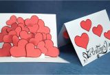 Valentine S Day Pop Up Card Pop Up Valentine Card Hearts Pop Up Card Step by Step