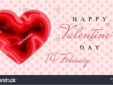 Valentine Special Love Greeting Card Happy Valentines Day 3d Paper Cut Stock Vektorgrafik