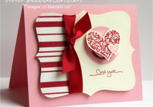 Valentine Stampin Up Card Ideas I Heart Hearts Shaker Card with Images Valentines