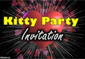 Valentine theme Kitty Party Invitation Card Love theme Kitty Party Invite Games Ideas Valentine