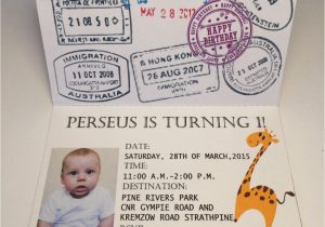 Valentine theme Kitty Party Invitation Card Sample Passport to the Jungle Birthday Invitation by