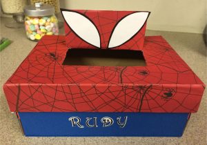Valentine Tissue Box Card Holder Spider Man Valentine Shoe Box Boys Valentines Boxes Kids
