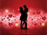 Valentines Card Just Started Dating Schattenbild Von Paaren Auf Valentinstaghintergrund