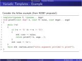 Variadic Templates C C 0x Introduction to some Amazing Features
