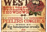 Vaudeville Poster Template Wild West Wild West Gold Rush Gala Pinterest A