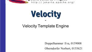 Velocity Template Engine Velocity Template Engine Ppt Herunterladen