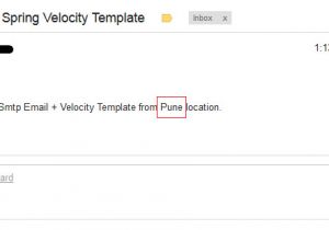 Velocity Template Example Send Email Using Spring and Velocity Email Template Example