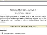 Vending Machine Contract Template Vending Machine Agreement Youtube