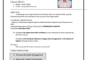 Vendor Development Engineer Resume Kandavel Purchase Vendor Development Manager Resume
