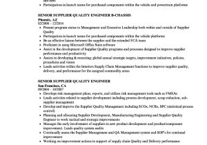 Vendor Development Engineer Resume Senior Supplier Quality Engineer Resume Samples Velvet Jobs