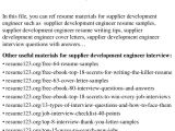 Vendor Development Engineer Resume top 8 Supplier Development Engineer Resume Samples