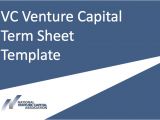 Venture Capital Term Sheet Template Vc Venture Capital Term Sheet Template Nvca Model Eloquens