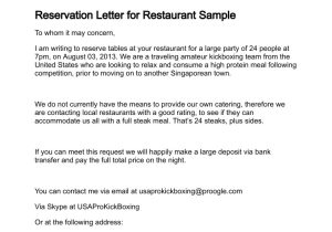 Venue Enquiry Email Template Letter Of Making Reservation