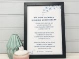 Verse for Ruby Wedding Anniversary Card Diamond Anniversary Present Gift for Parents Personalised