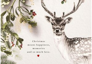 Verses for Husband Christmas Card Christmas Card for Husband From Hallmark Festive Stag Design