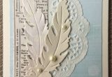 Very Easy and Beautiful Card Sympathy Feather Card This is My Take On A Beautiful Card