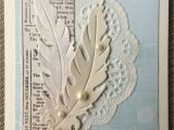 Very Easy and Beautiful Card Sympathy Feather Card This is My Take On A Beautiful Card