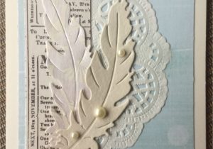 Very Easy and Beautiful Card Sympathy Feather Card This is My Take On A Beautiful Card