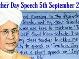 Very Easy Teachers Day Card Teachers Day Speech In English Simple Speech for Students 2019 Sarvapalli Radhakrishnan
