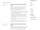 Vet Tech Student Resume Guide Veterinary Technician Resume 12 Samples Pdf