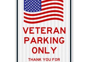 Veteran Thank You Card Ideas Veterans Parking Only Sign Large 12×18 3m Reflective Egp Rust Free 63 Aluminum Weather Fade Resistant Easy Mounting Indoor Outdoor Use Made In
