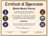 Veterans Appreciation Certificate Template 10 Best Images Of Printable Veteran Certificate Of