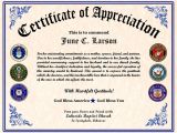 Veterans Appreciation Certificate Template 26 Images Of Military Certificate Border Template