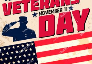 Veterans Day Email Template Happy Veterans Day Card Template Vector Illustration