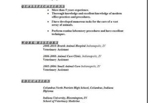 Veterinary assistant Resume Samples Resume format Resume Template Veterinary assistant
