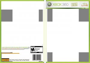 Video Game Cover Template the Gallery for Gt Xbox 360 Game Case Blank