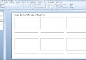Video Storyboard Template Powerpoint Free Simple Storyboard Template for Powerpoint