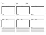 Video Storyboard Template Powerpoint Professional Blank Animation Storyboard Template Word Pdf