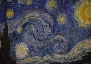 Vincent Van Gogh Happy Birthday Card the Starry Night by Vincent Van Gogh with Images Starry