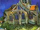 Vincent Van Gogh Happy Birthday Card Van Gogh the Church at Auvers by Pg Reproductions Auvers