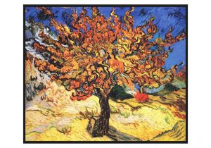 Vincent Van Gogh Happy Birthday Card Vincent Van Gogh the Mulberry Tree Fine Art Canvas Print