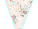 Vintage Bunting Template Printable Vintage Floral Banner 8 00 Via Etsy Baby