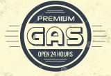 Vintage Sign Templates Free Vintage Gasoline Sign Retro Template Stock Vector