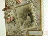 Vintage Style Birthday Card Handmade Romantic Romantyczna Vintage Wedding Cards