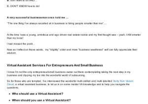 Virtual assistant Contract Template Internet Marketers when is It Time for A Virtual assistant