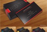 Visiting Card Background Design In Photoshop Free Business Card Template Red Tie Business Card