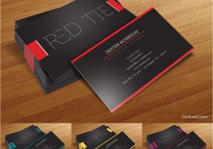 Visiting Card Background Design In Photoshop Free Business Card Template Red Tie Business Card