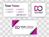 Visiting Card Background Eps File Clean Business Card Template Concept Vector Purple Modern